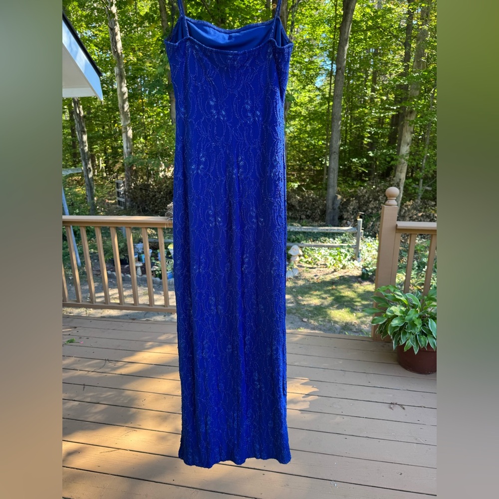 Steppin' Out Royal Blue Lace Dress - Picture 4 of 11